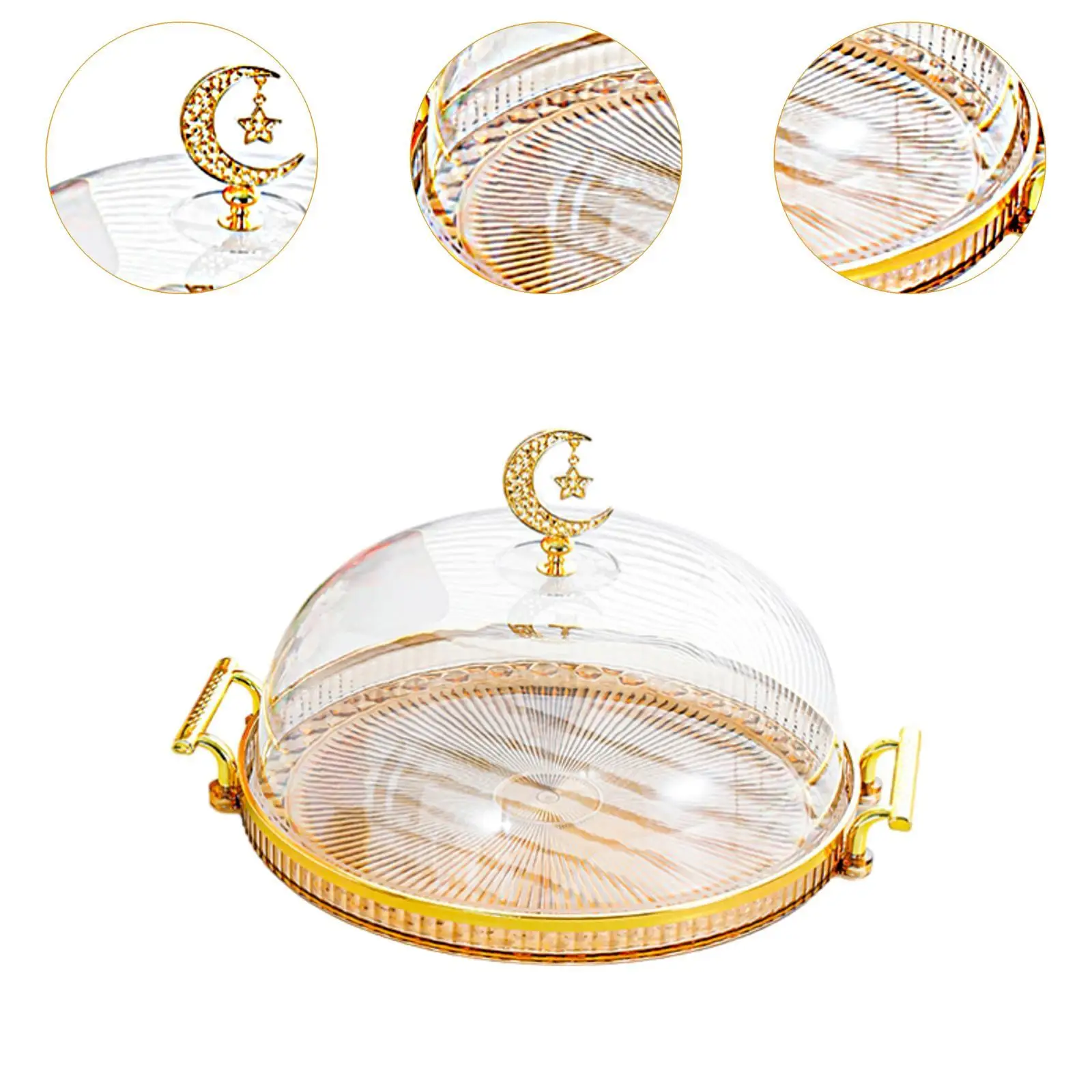 Cake stand Cake stand Decorative Kitchen platter Tabletop serveware Desert serving plate for Candy dessert snacks Cupcake Cheesecake
