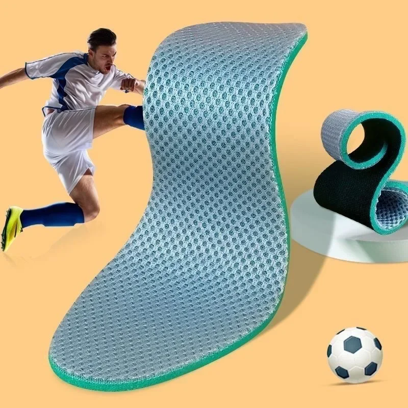 

Soft Sponge Sweat Absorption Sports Insole Mesh Deodorant Thickened Shock Absorption Cushion Running Mesh Fabric Insert Insole