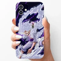 Anime One Piece Monkey D Rufy Cassa Del Telefono per iPhone 11 12 13 14 15 16 17 Pro Max Plus Air 17ProMax Gear 5 Rufy Copertura Dura 4