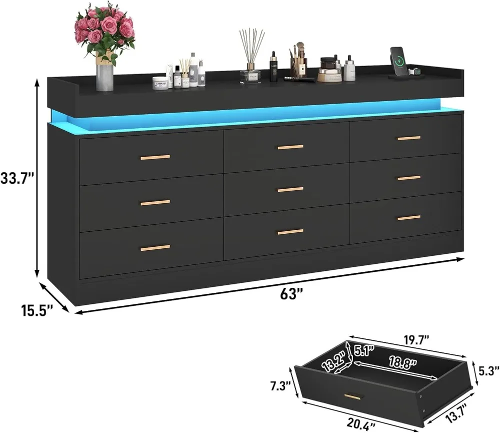 LED Charging Dresser 2
