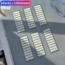 Sticky Notes Set with Ruler for Organizing and Planning - Ideal for Home, School, and Office Use (1200Pcs)