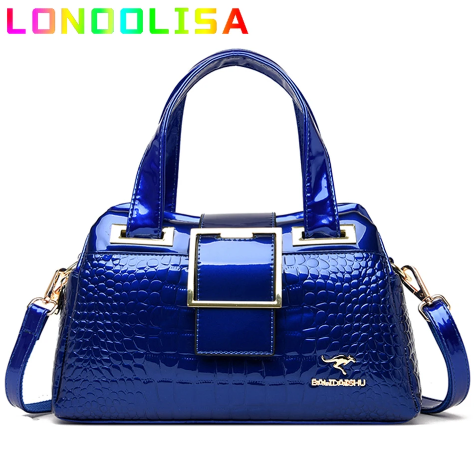 Luxury Handbag Women Bag Designer Famous Brand Patent Leather Shoulder Crossbody Bags Large Capacity Tote Bolsos Sac A Main