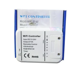 5 CH Wifi RGB/WW/CW LED Controller 16Million colors smartphone control music & timer mode magic home wifi dimmer For LED Strip