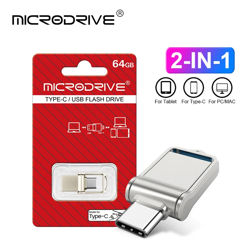 Dual Interface USB-C & USB Flash Drive - OTG Enabled