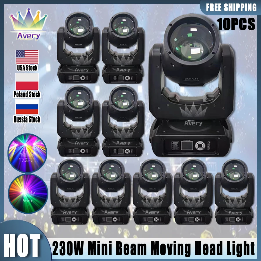 0 Tax 10Pcs Mini Sharpy 7R Beam 230W Beam Lyre 7R Moving Head Light Beam 7R Sharpy 230 Luci Da Palcoscenico 230W 7R Beam