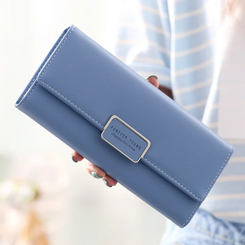 Fashion Women Leather Wallet Hasp Purse Clutch