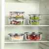 Fresh preservation box with glass bowl fruit and vegetable storage box refrigerator specific sealed 1