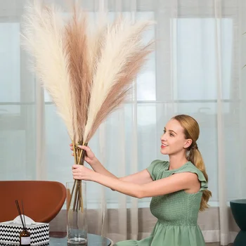 3-Piece Artificial Fluffy Pampas Reed Grass 5