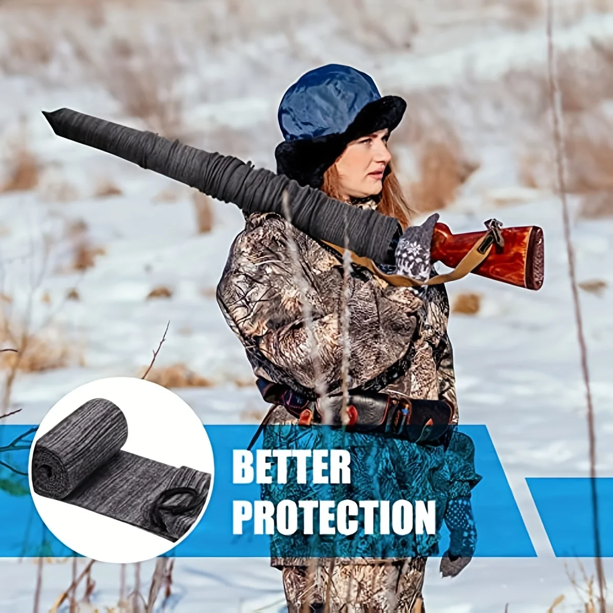 Gun Socks Silicone Treated Hunting Shooting For Rifles etc.