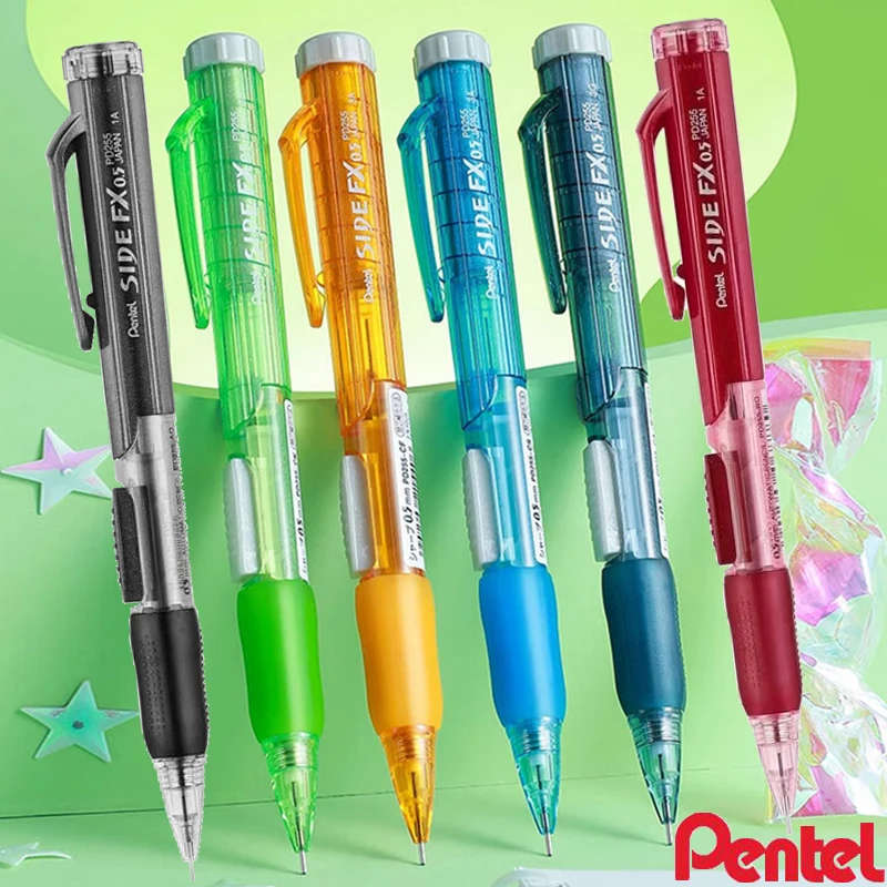 Japan Pentel Mechanical Pencil PD255 One-handed Side Press Lead