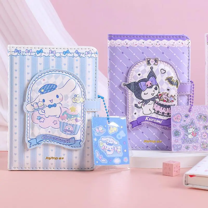 Sanrio Cinnamoroll Kuromi Melody Co-Name Cute Guka Shaped Magnetic Buckle A6 Big Ear Dog Notebook Ad Alto Livello Di Aspetto