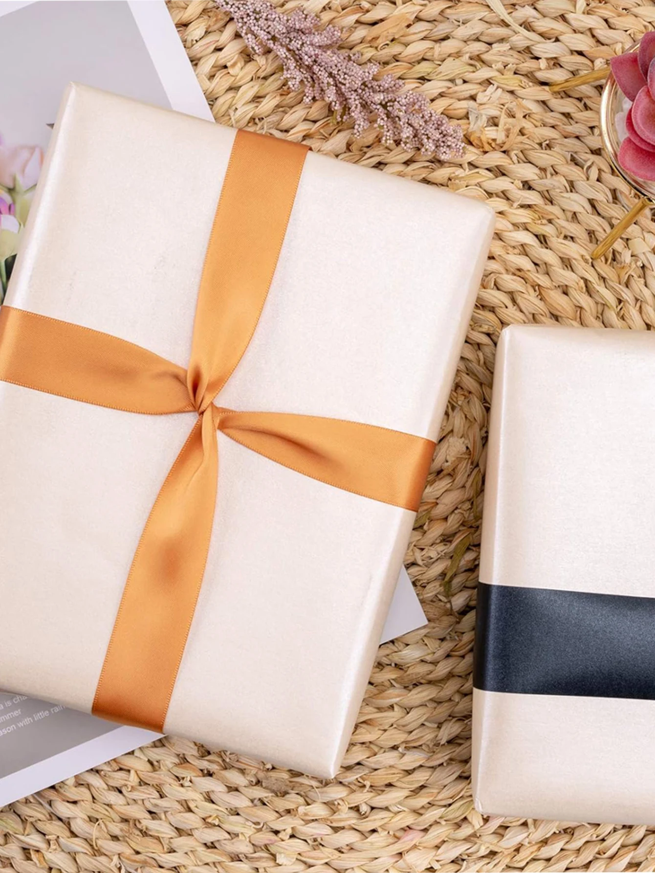 1 Rolle Geschenkpapier, Marineblau, Goldfolie, Geschenkpapier, Geschenkpapier, geeignet für Geburtstage und Festivals, DIY-Geschenk – Detail 11
