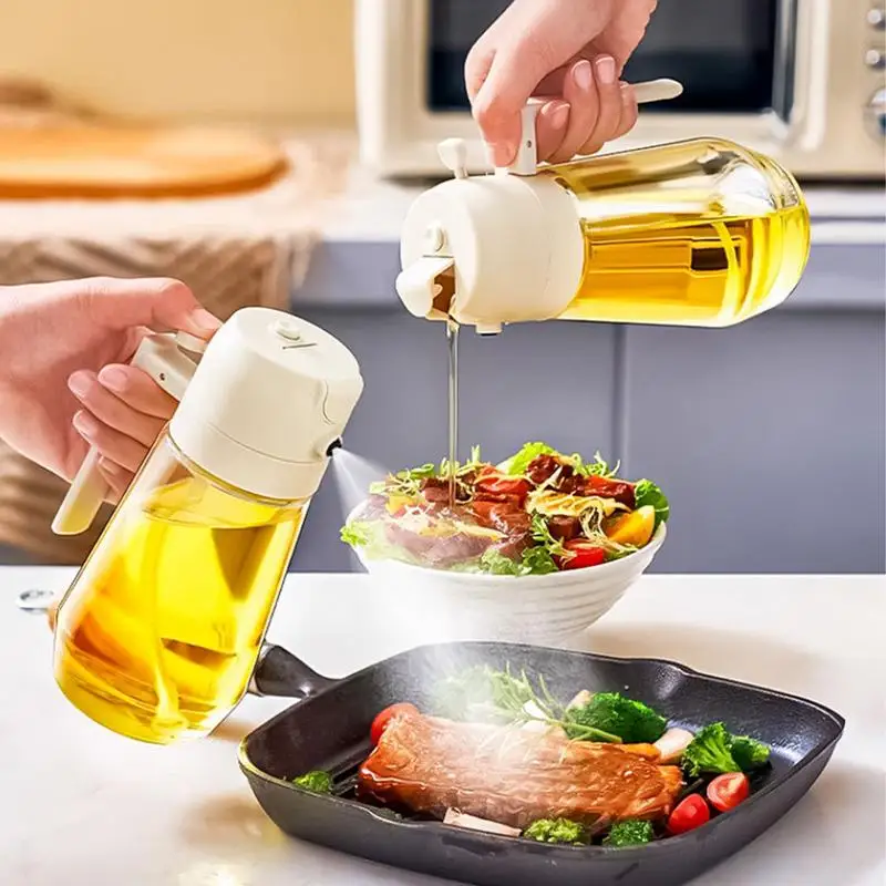 

470ml Oil Spray Bottle Cooking Oil Dispensers Olive Oil Sprayer Mister For Air Fryer Salad Baking Vinegar Soy Sauce Sprayer Can