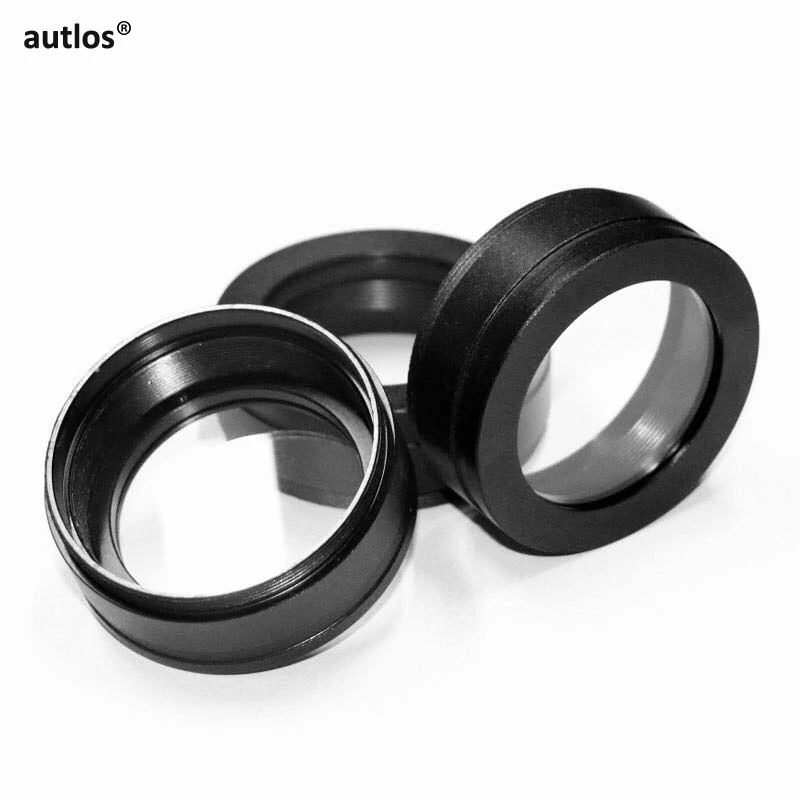 

1X M42 M48 M50 M55 Barlow Lens Lenses Protection Cover Auxiliary Objective Lens for Stereo Microscopes