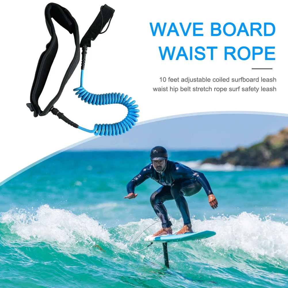 Surfbrett Taillen seil maximale Zug länge bis zu 10 Fuß sup Surfbrett Taillen leinen gürtel zum Surfen Anfänger üben Versorgung – Detail 5