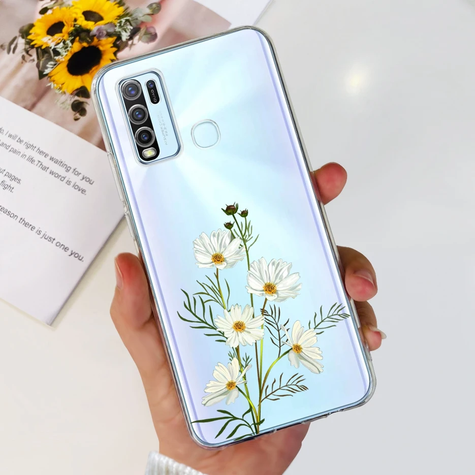 Fashionable Painted Clear Silicone Soft TPU Phone Case Cover