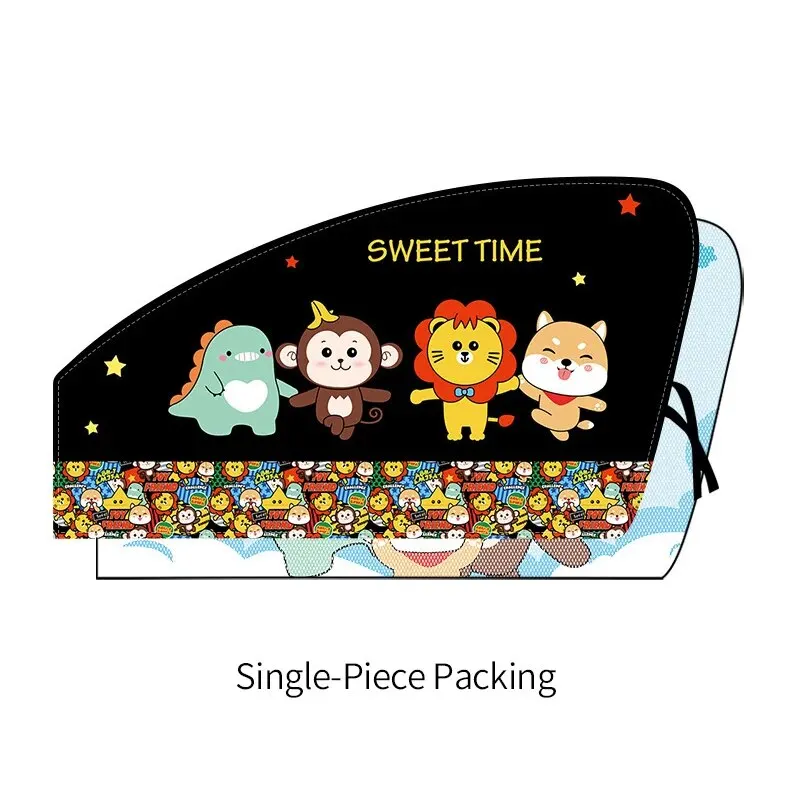 Car Cartoon Cute Spaceman Magnet Sunshade Cover