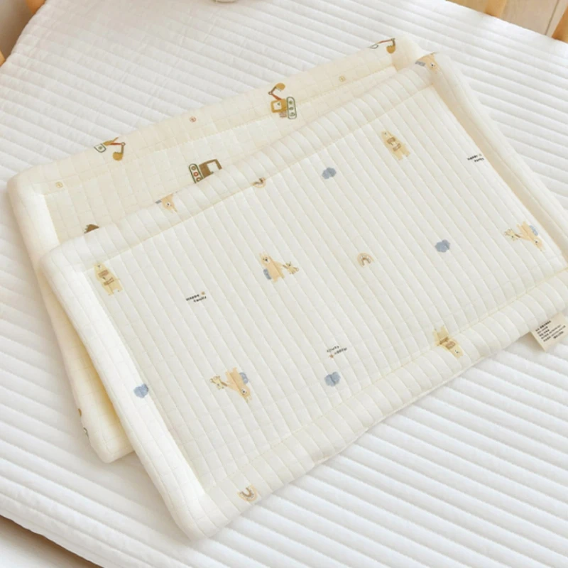 Newborn Baby Flat Pillow Cartoon Printed Baby Pillow Cotton New Born Cloud Pillow Four Seasons Universal Pillow Cushion 5