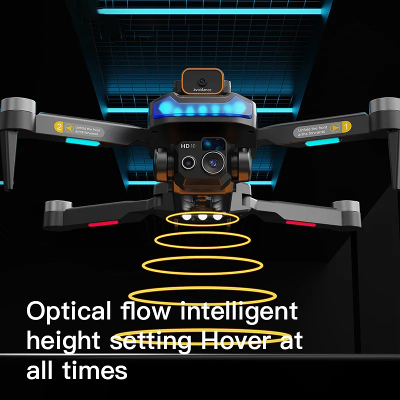 Vue de dessous du drone Lenovo P15 Pro montrant les capteurs d'évitement d'obstacles