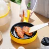 Multifunction Mini Electric Egg Omelette Cooker Eggs Boiler Food Steamer Pancake Fried Steak Non-stick Frying Pan 4
