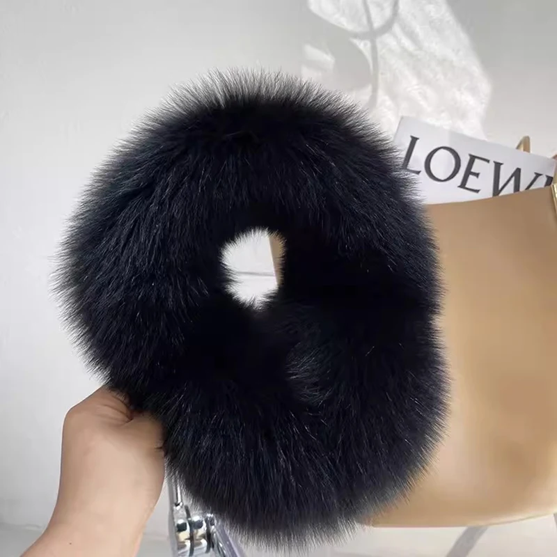 Winter Natural Real Fox Fur Earmuffs Plush Warm Decorate Women Cute Solid Ear Warmer Headphones Neck Warm Bib Scarf warm earmuffs fur earmuffs