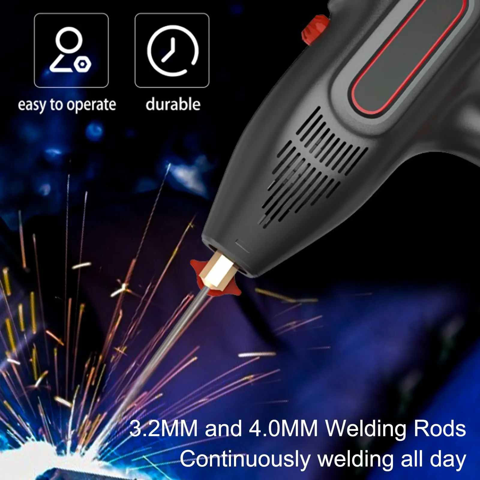 Handheld Electric Arc Welding Machine Automatic Digital Intelligent Electric Welding Machine AC 110V-220V Household Welding Tool 2