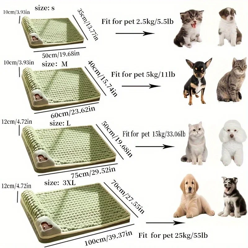 1pc Dog Mat, Four Seasons Universal Kennel, Sleeping Nest with Winter Removable and Washable Floor Mat, Dog Sleeping Mat