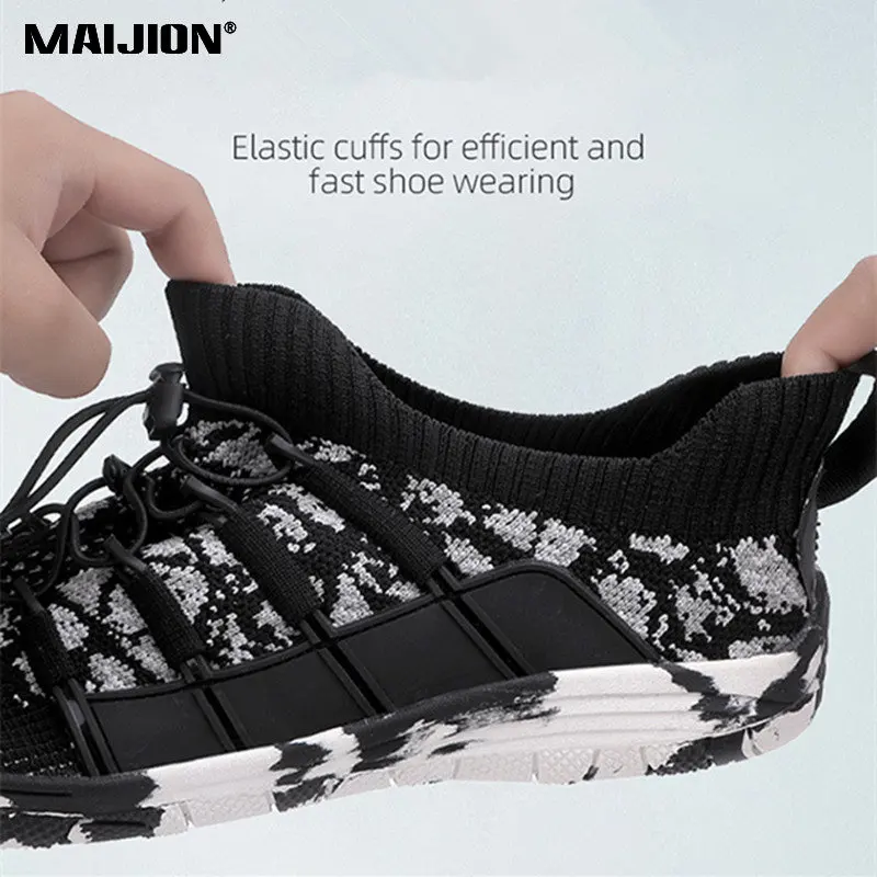 Water Sports Shoe Men Women Breathable Beach Barefoot Aqua Shoe Non Slip Comfortable Quick-Dry Upstream Elastic Wading