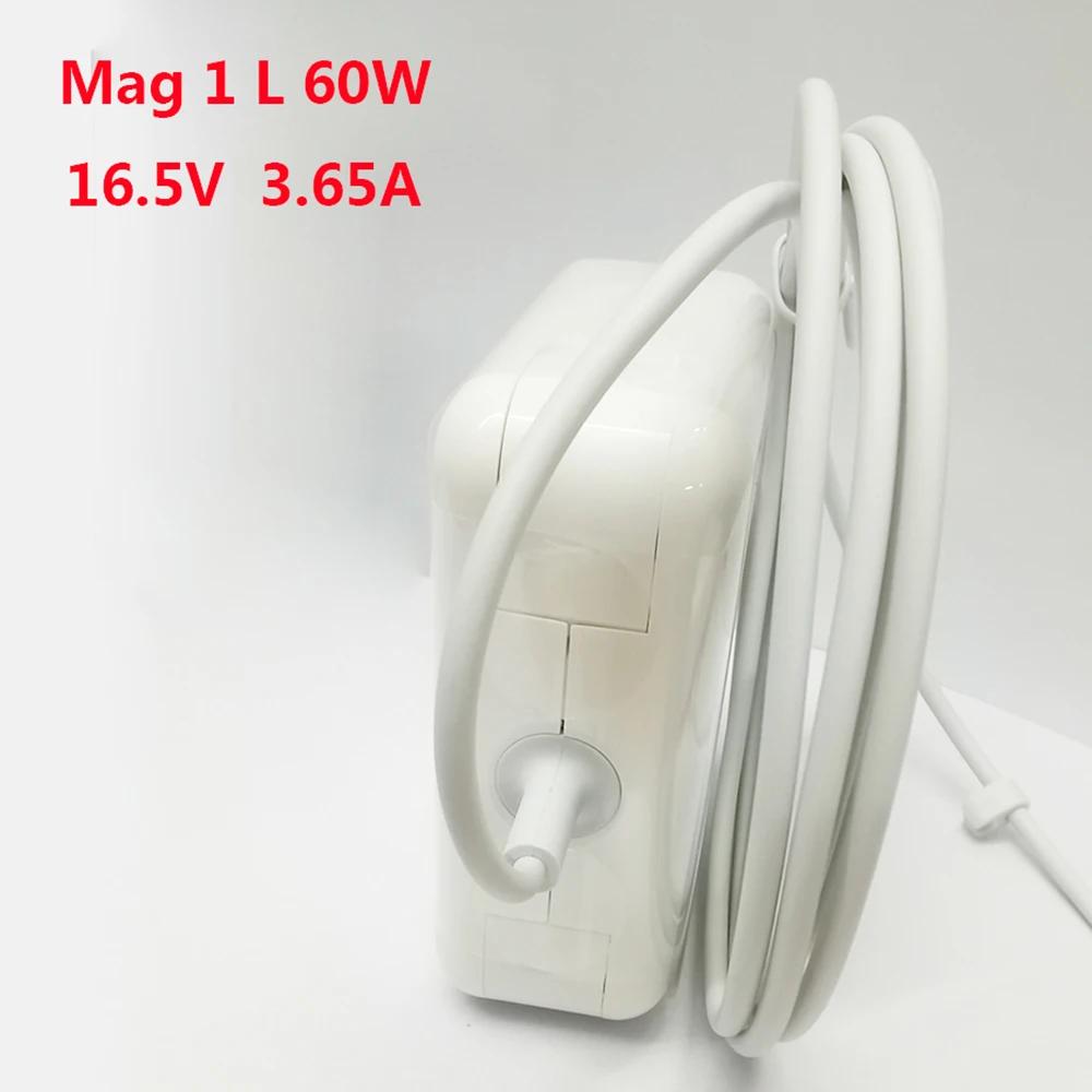 Carregador do adaptador do poder para o Mac Book Pro Air, Mag * 1, adaptador do poder, 16.5V, 3.65A, L, 60W, A1181, A1184, A1185, A1278, A1342, A1344, A1330, a1322, A1280