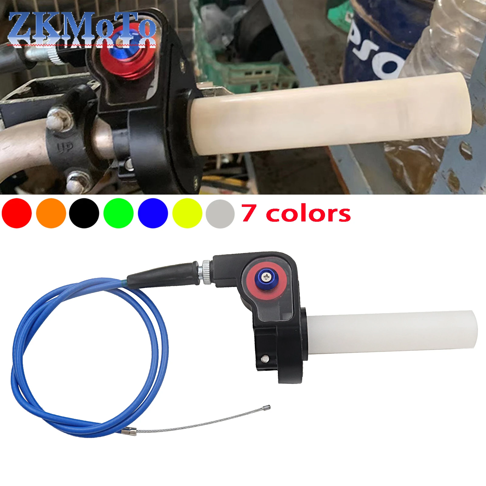 

22mm 7/8'' Motorcycle Accelerator Throttle Handle Grips Parts Universal Accessories 980mm Cable Dirt Pit Bike Motocross Endur