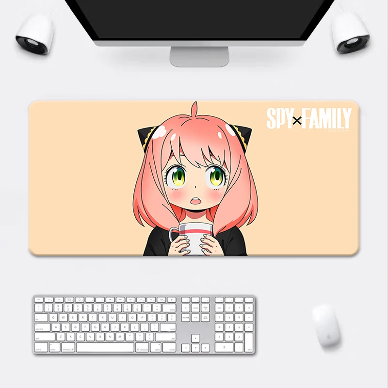 

Anime SPY FAMILY Cute Desk Non-slip Computer Desks Mousepad Kawaii Mouse Gaming Accessories Anya Gamer Keyboard Pad Rubber Mats