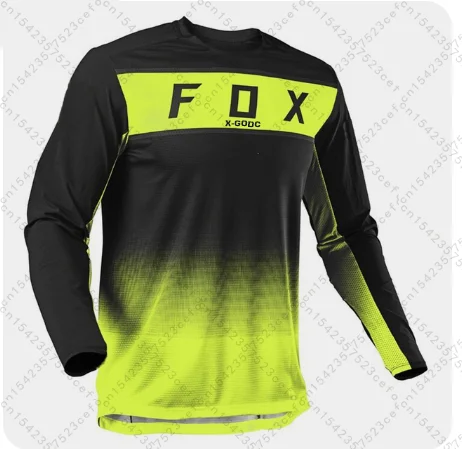 

Men's Downhill Shirt Motocross Jersey X-GODC Fox MTB T Shirt Motocross Mountain Enduro Bike Clothing Downslope Clothing Jersey