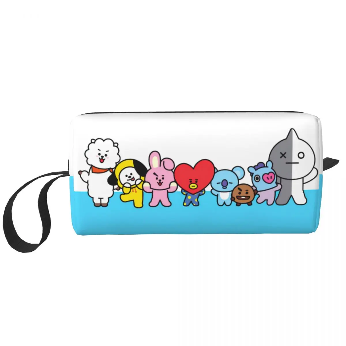 

Косметичка Kpop, большая косметичка для мужчин и женщин, милая мультяшная музыкальная сумка для туалетных принадлежностей, органайзер для аксессуаров