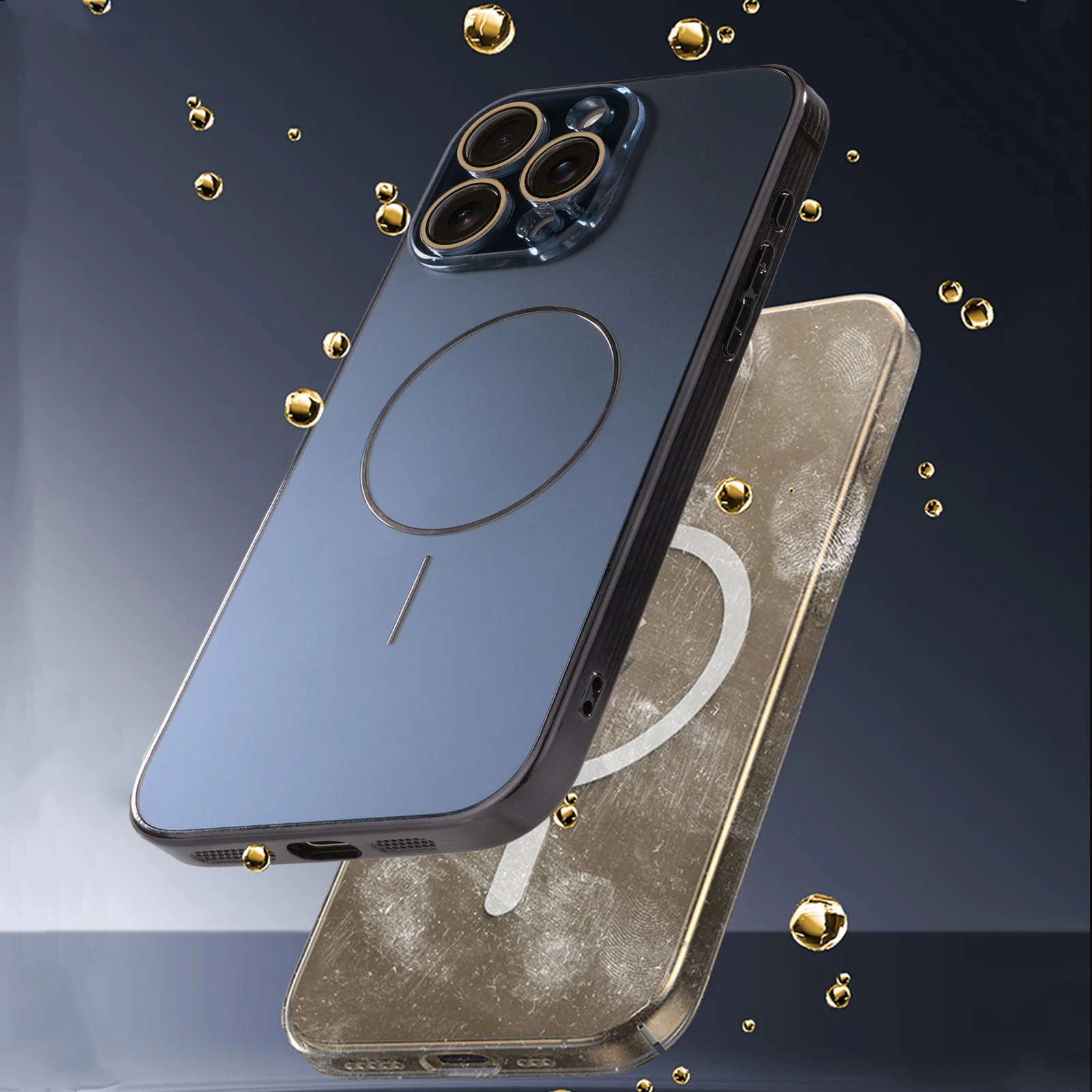 Luxury Magnetic Shockproof Phone Case with Lens Protection and Electroplated Design