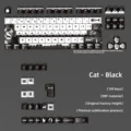 Black Cat Keycaps