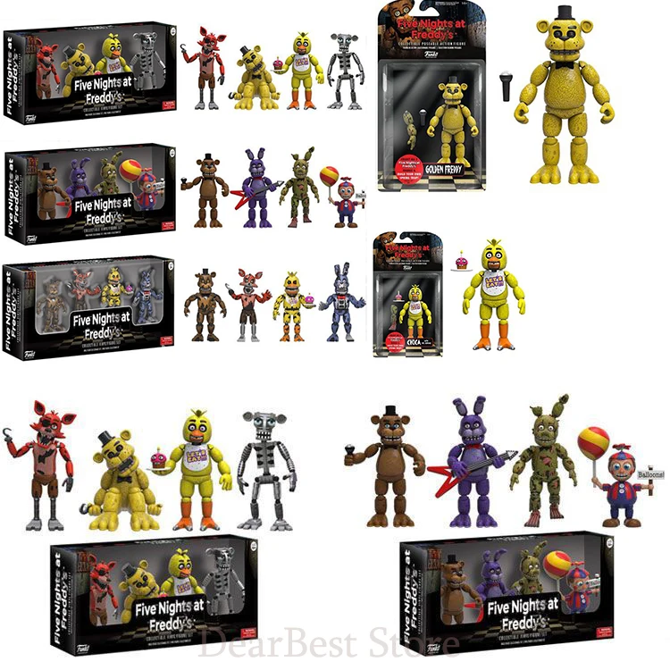 Новинка 4 шт./компл. FNAF на пять ночей фигурки героев из безопасности Бонни Фокси