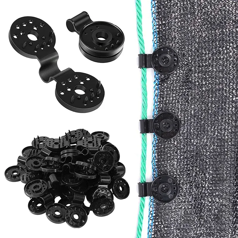 10/30/50Pcs Shade Sails Clips Sun Shade Net Fixing Clip Greenhouse Sun