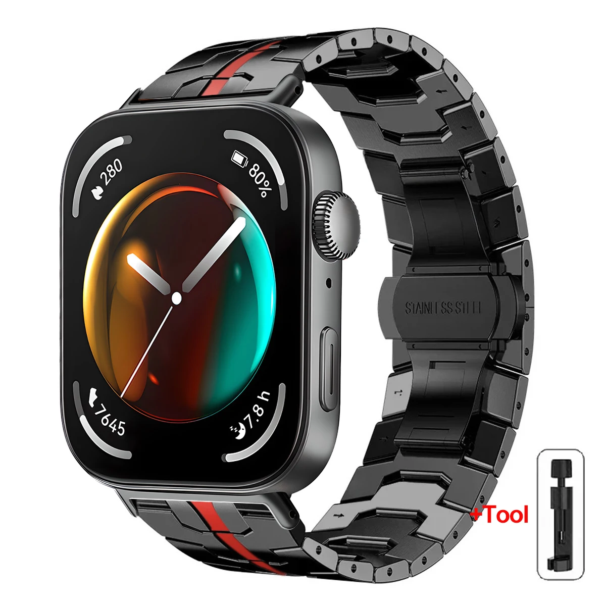 Stainless Steel Adjustable Metal Strap Bracelet