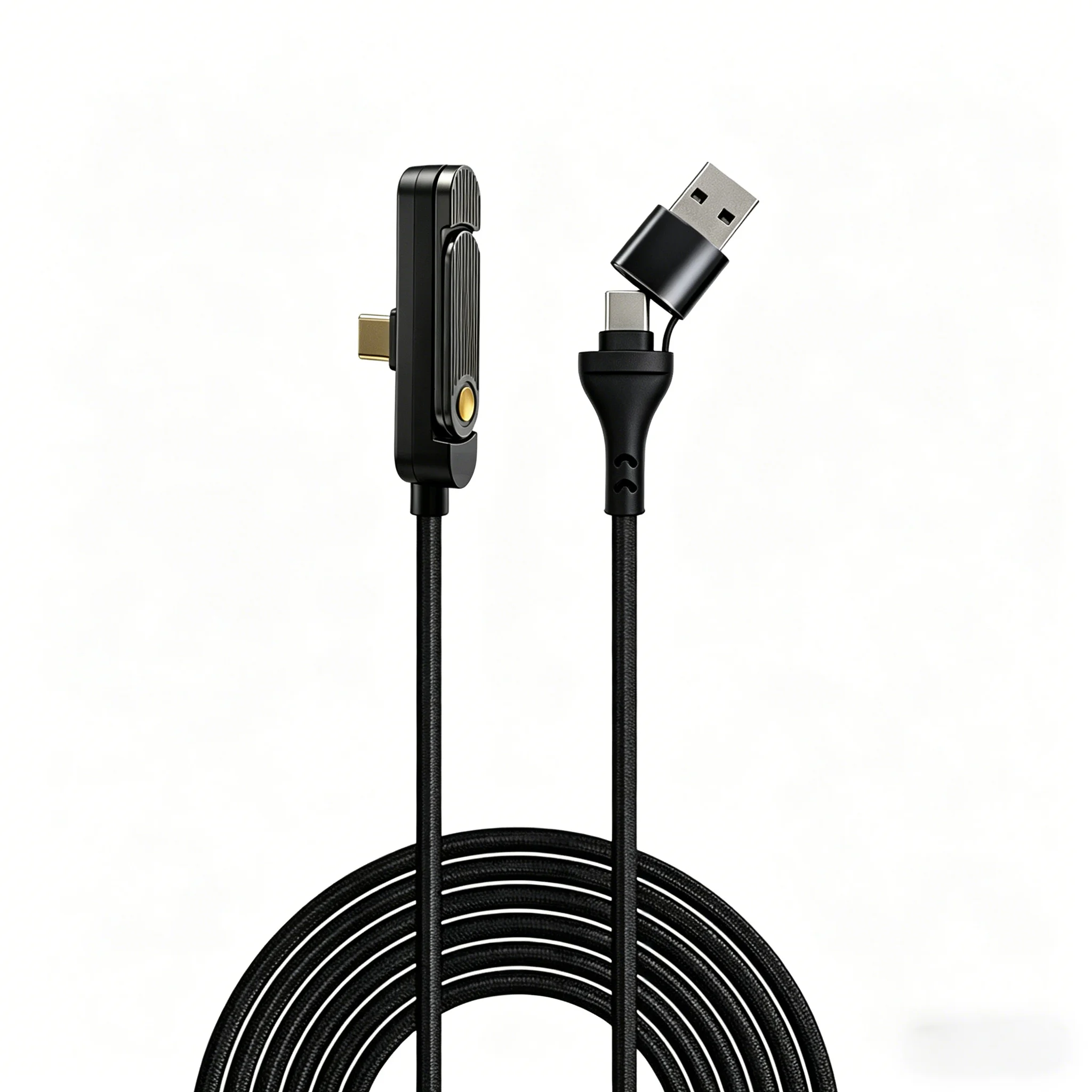 240W USB C To Type C Cable Elbow Fast Charging Data Cable Foldable Stand Phone Holder For iPhone 17/16/15 For Samsung Charger 6