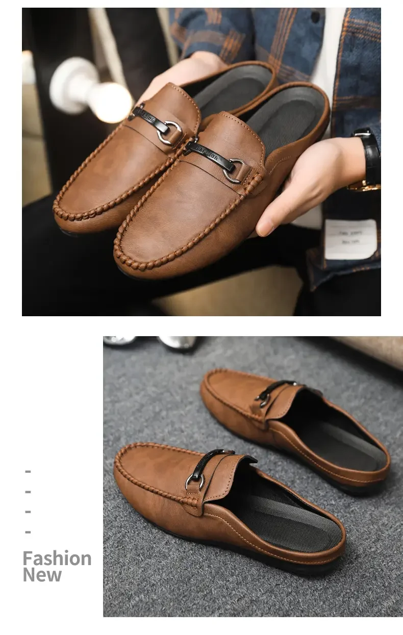 Herren Pantoletten Slipper Als Bequeme Freizeitschuhe Ohne Ferse_voghion.com