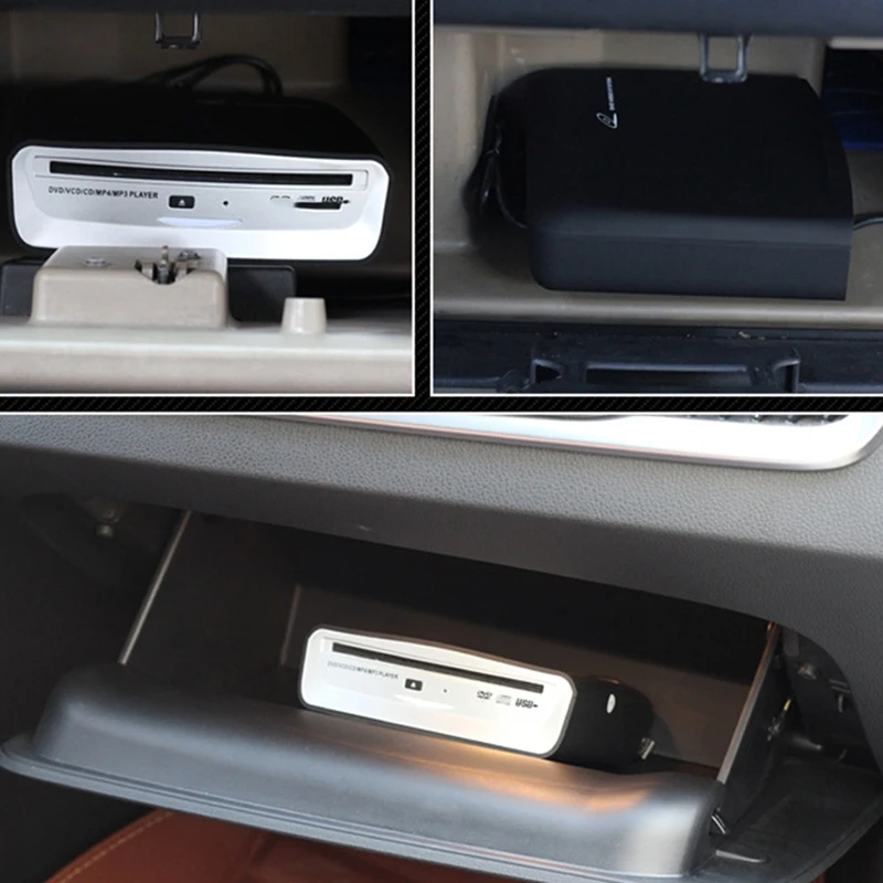 External Car CD MP3 HD Video Player With USB Power Signal Transfer Compatible with PC LEDTV Android Car Multimedia Player