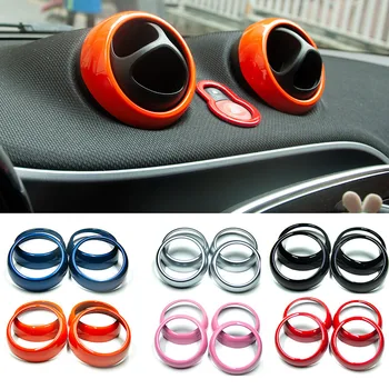 Decorazione uscita aria auto Anello di copertura Striscia di rivestimento per Smart 453 Fortwo Forfour Accessori per la modifica degli interni ABS colorato