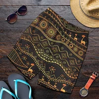 3D Printing African Ethnic Stripe Short Pants Men Women Exquisite Pattern Swim Trunks Summer Hawaiian Oversized Beach Shorts 1