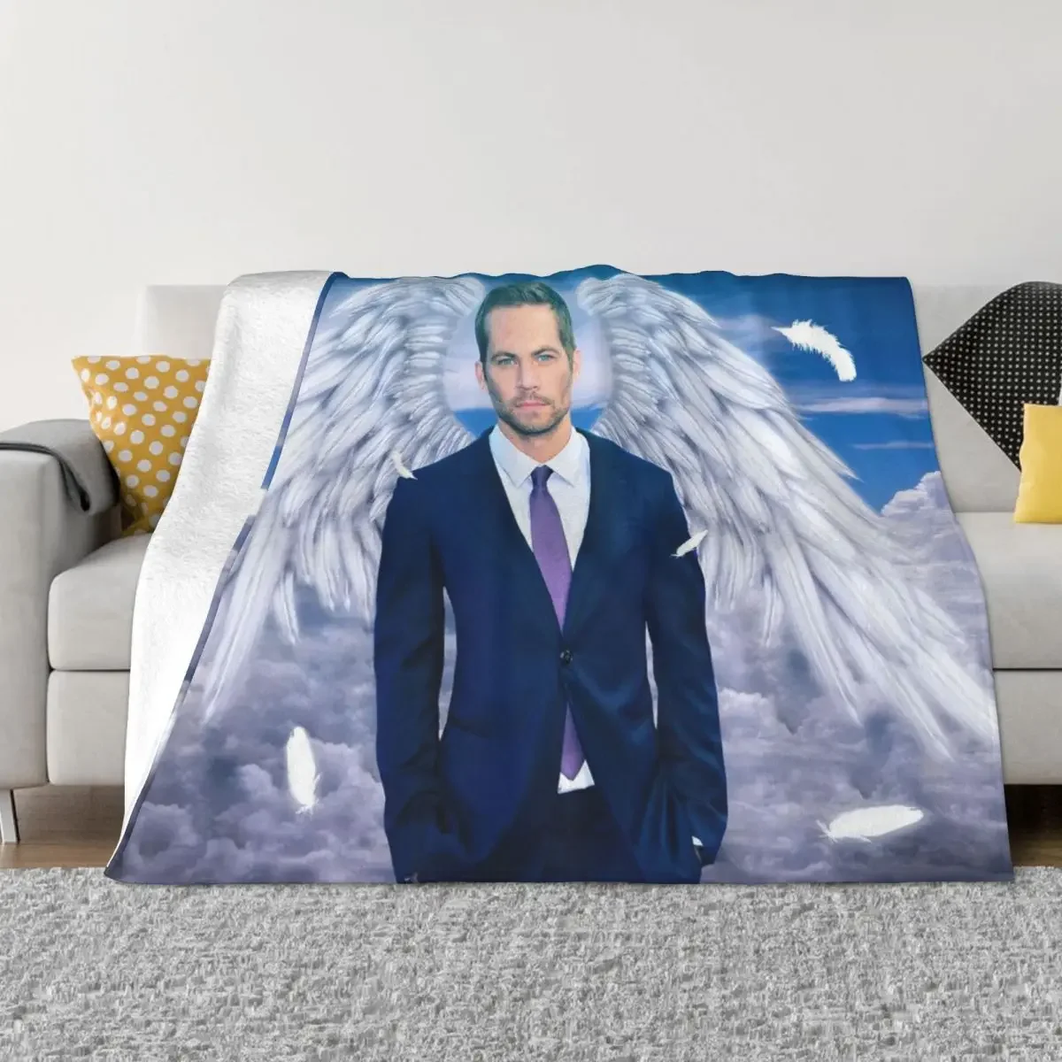 

Paul Walker Actor Fast And Furious Blankets Fleece Decoration Breathable Super Soft Throw Blanket for Sofa Outdoor Quilt