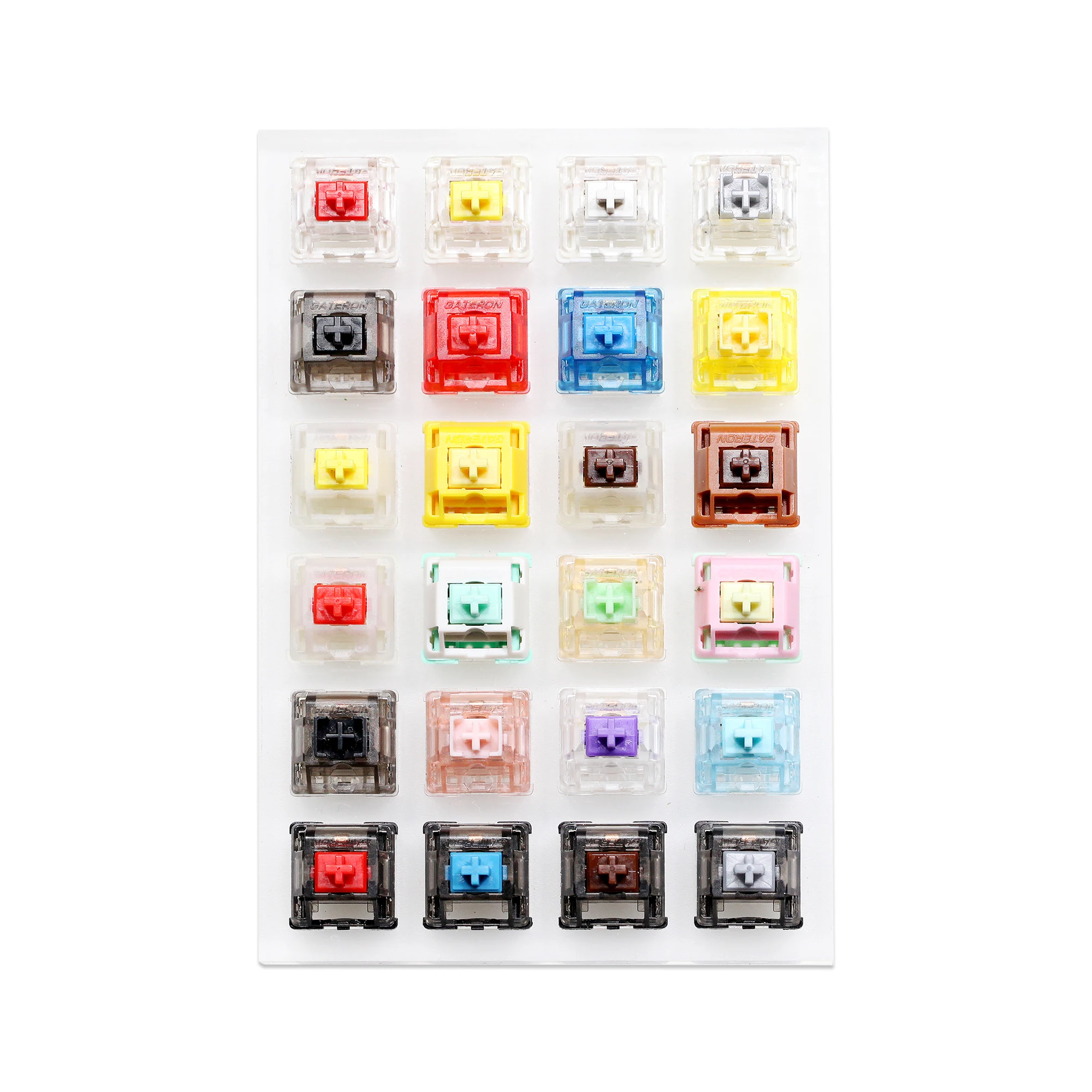 Acrílico Switch Tester para Teclado Mecânico Gateron Huano Amarelo Vermelho Branco Prata Preto Azul Cap