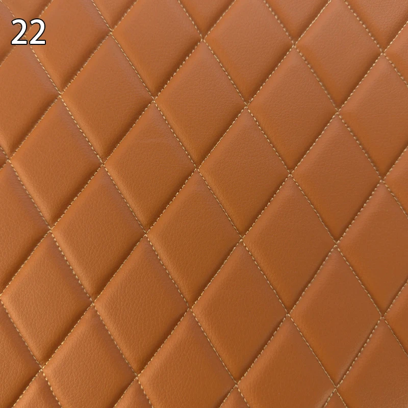Luxurious Quilted Faux Leather Fabric for Interior Décor and Upholstery