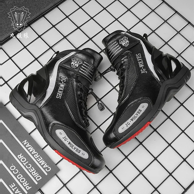 Soft Motorcycles Boots PRO Boot Biker Waterproof Accesorios Moto Motorboats Men Shoe Motocross Boots Non-slip Motorcycle Shoes
