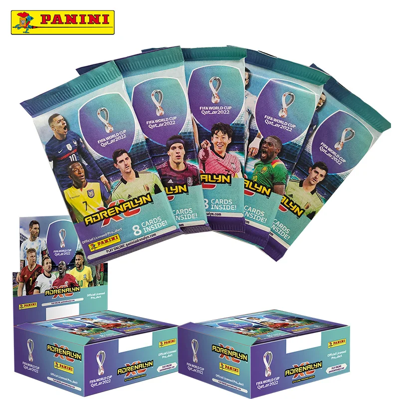 

PANINI Messi 2022 Qatar World Cup Football Star Card Box Soccer Star Collection Messi Ronaldo Footballer Limited Fan Cards Box