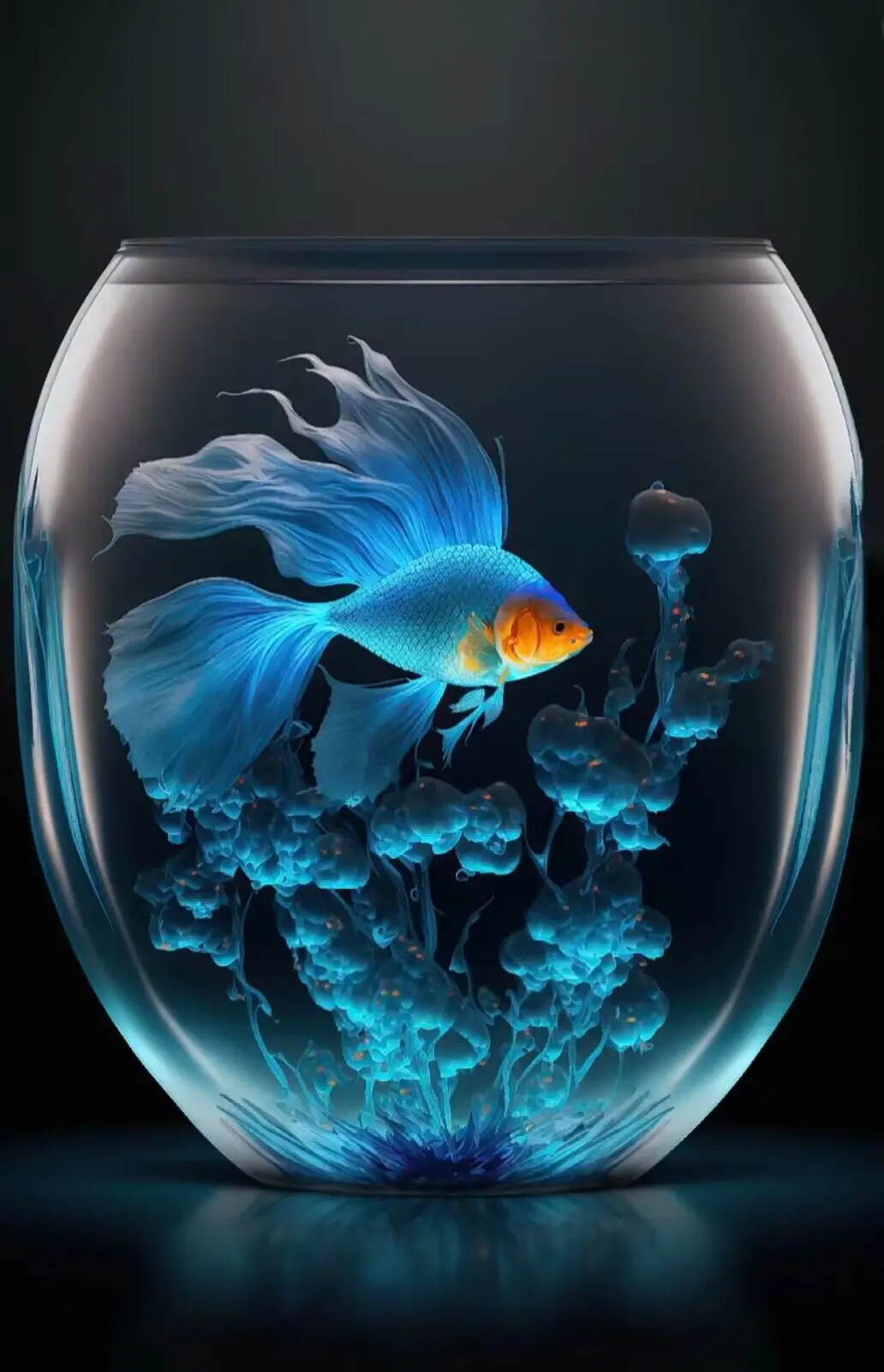 5D DIY Diamond Painting Goldfish Cross Stitch Kit Fish Tank Full