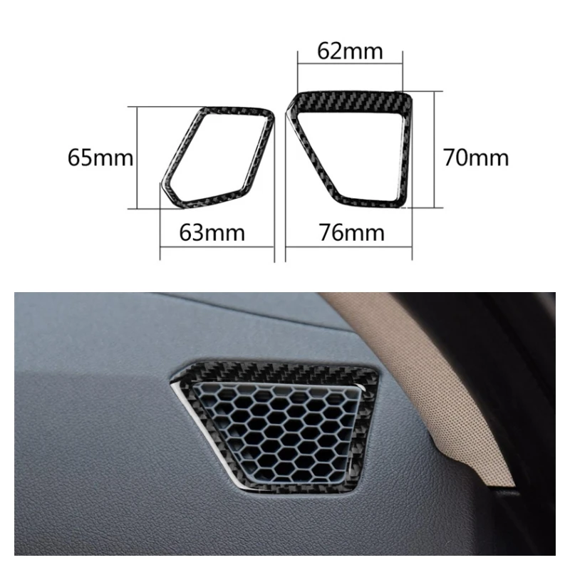 

For BMW 3 Series G20 G28 325li 330d 335 2019-2021 Carbon Fiber Sticker Dashboard Air Vent Outlet Trim Interior Car Accessories